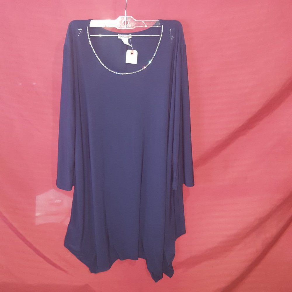 Blossom by P 3/4 sleeve Shirt Embrodered - Womans